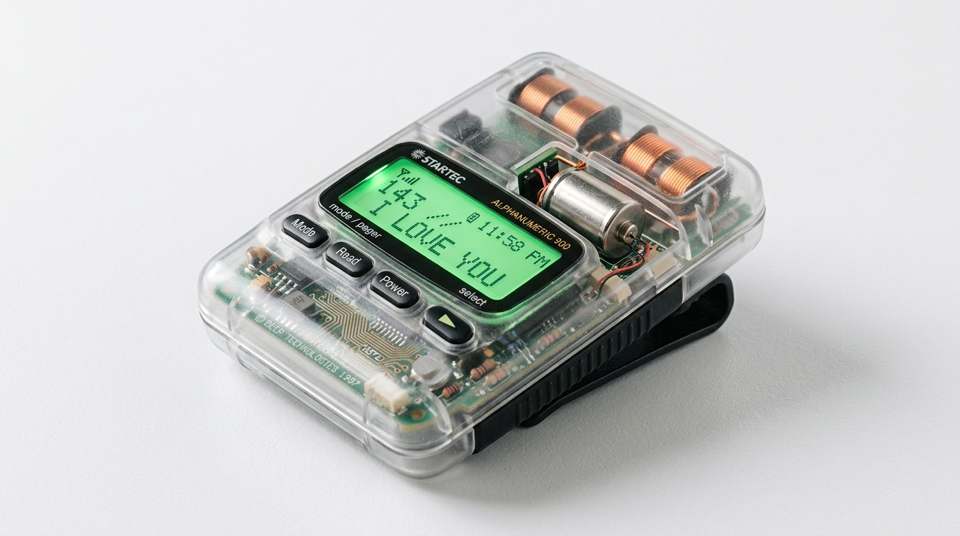 StarTec 900 Clear Shell Alphanumeric Pager
