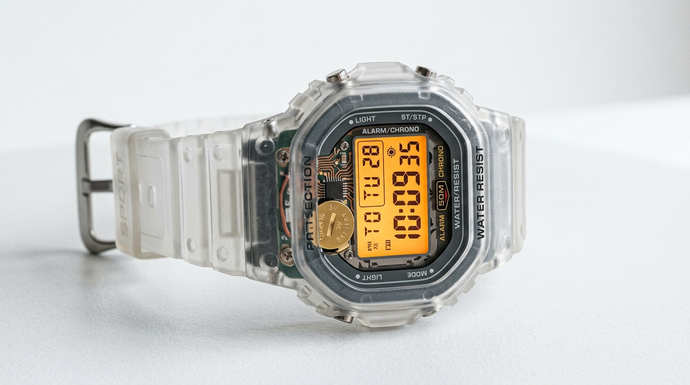ChromaShock Clear Resin Digital Chronograph