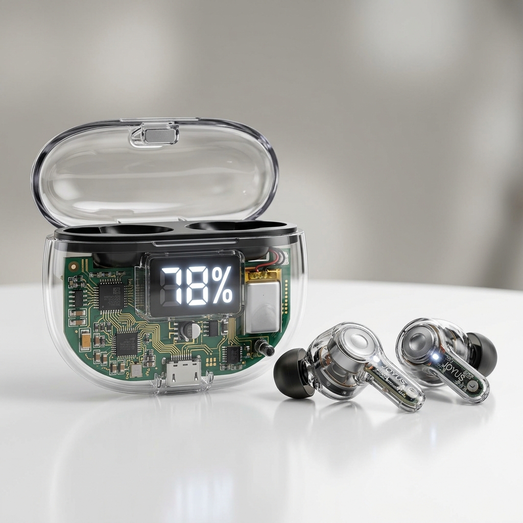 Joyus Capsule Transparent Wireless Earbuds
